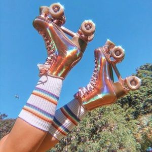 Impala Rose Gold quad skates size 7
